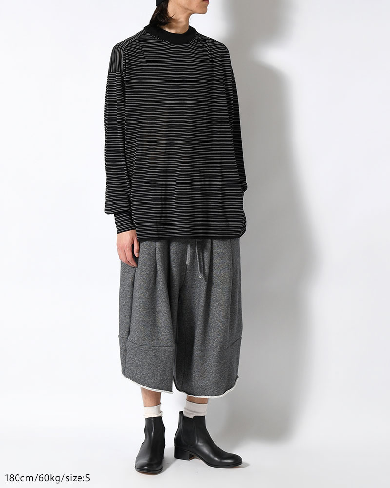 ORDINARY HOME BAGGY SHORTS -CHARCOAL-