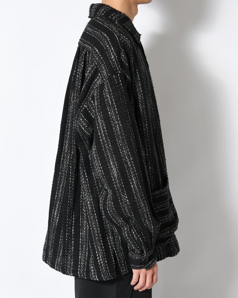 ROOMY SHIRT -BLACK WITH SNOW-