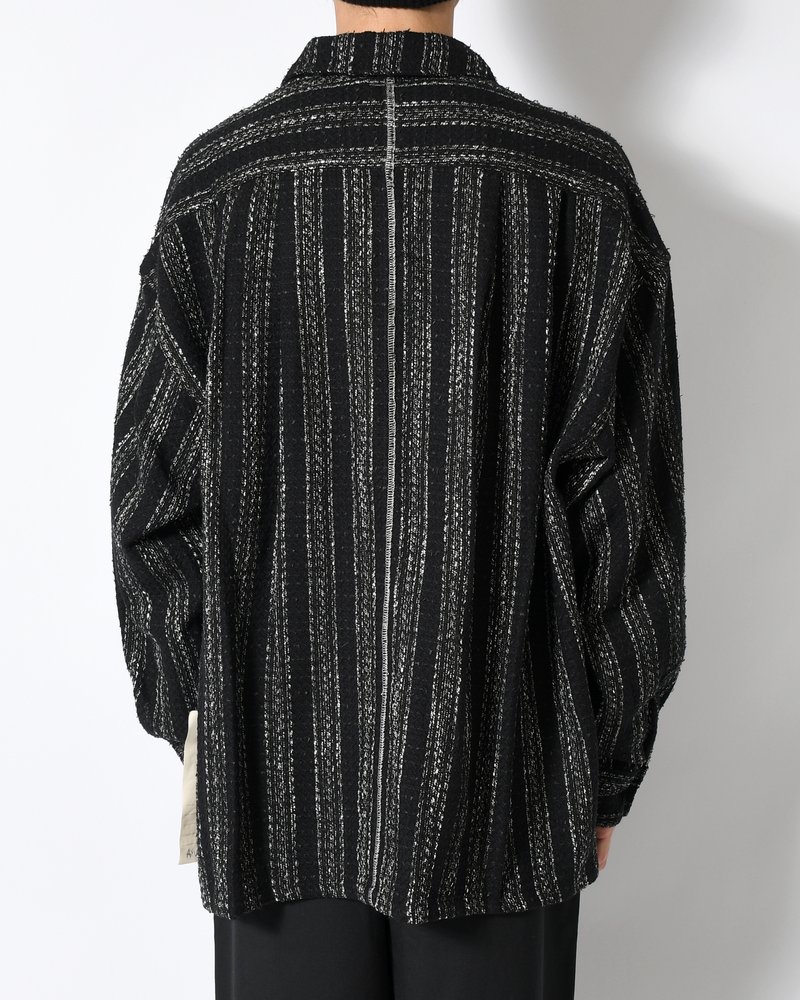 ROOMY SHIRT -BLACK WITH SNOW-