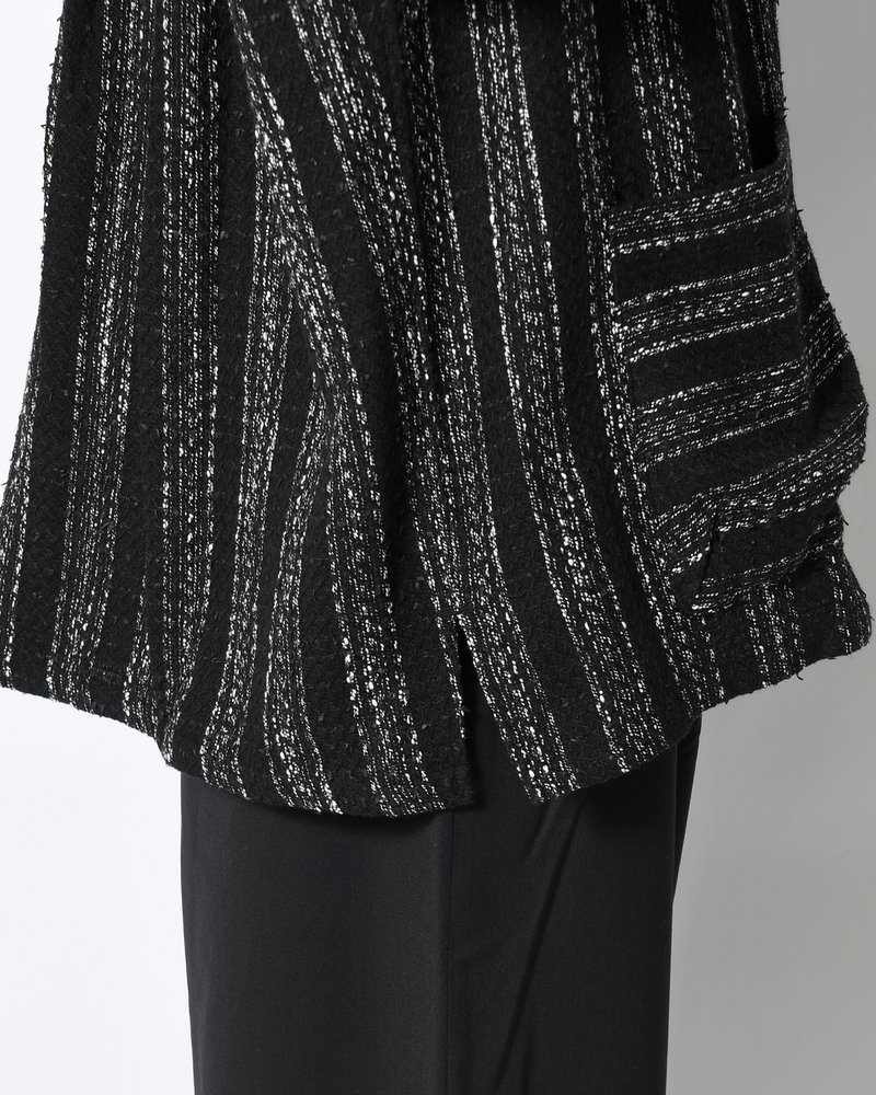 ROOMY SHIRT -BLACK WITH SNOW-