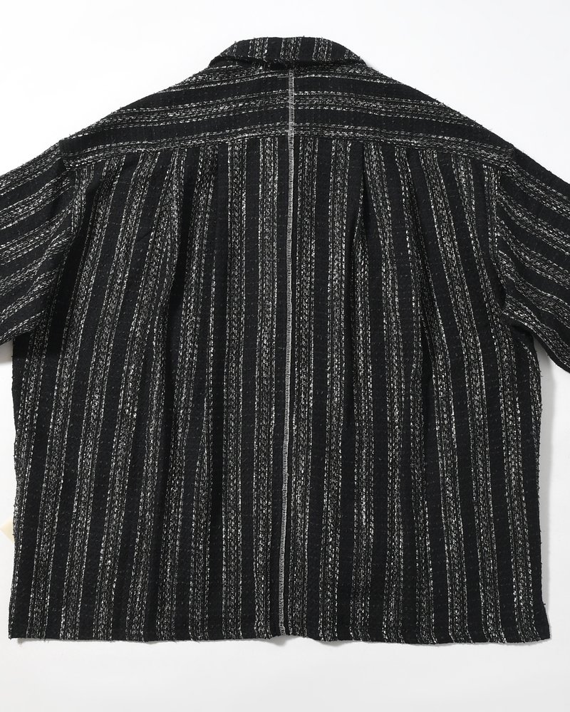 ROOMY SHIRT -BLACK WITH SNOW-