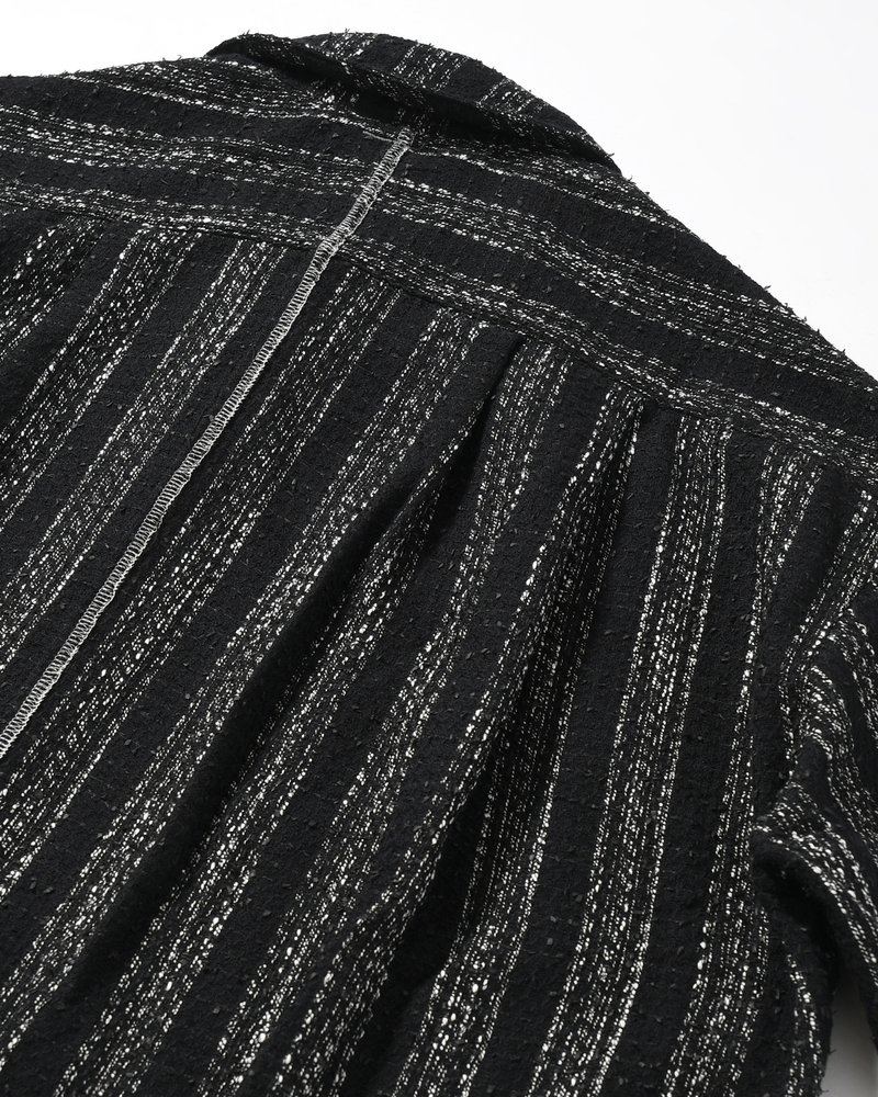 ROOMY SHIRT -BLACK WITH SNOW-