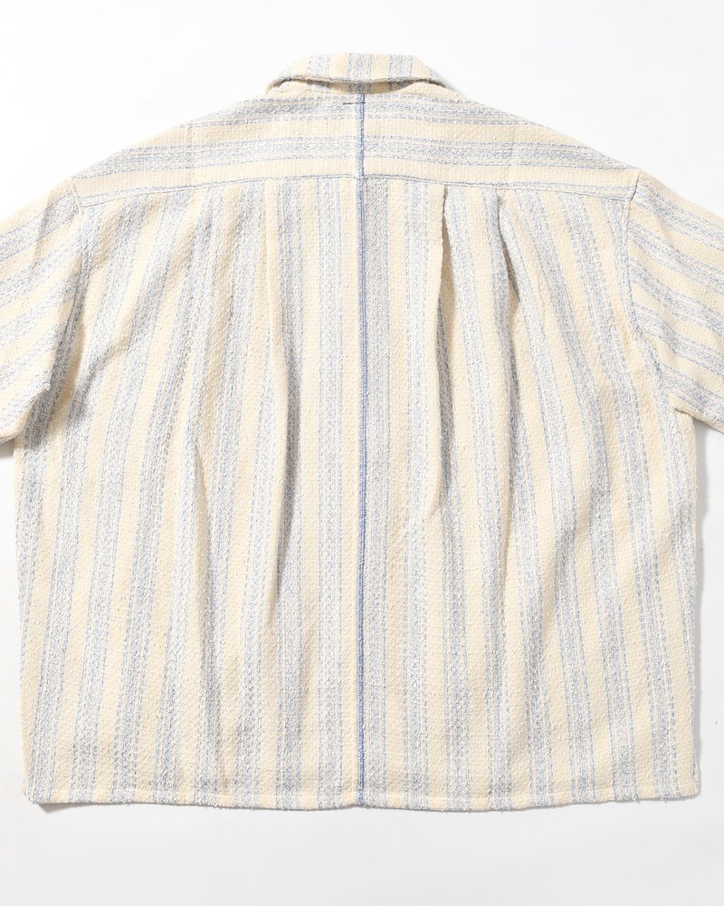 ROOMY SHIRT -BLUE WITH CANVAS-