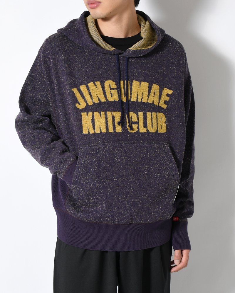 VINTAGE KNIT HOODIE -PURPLE-