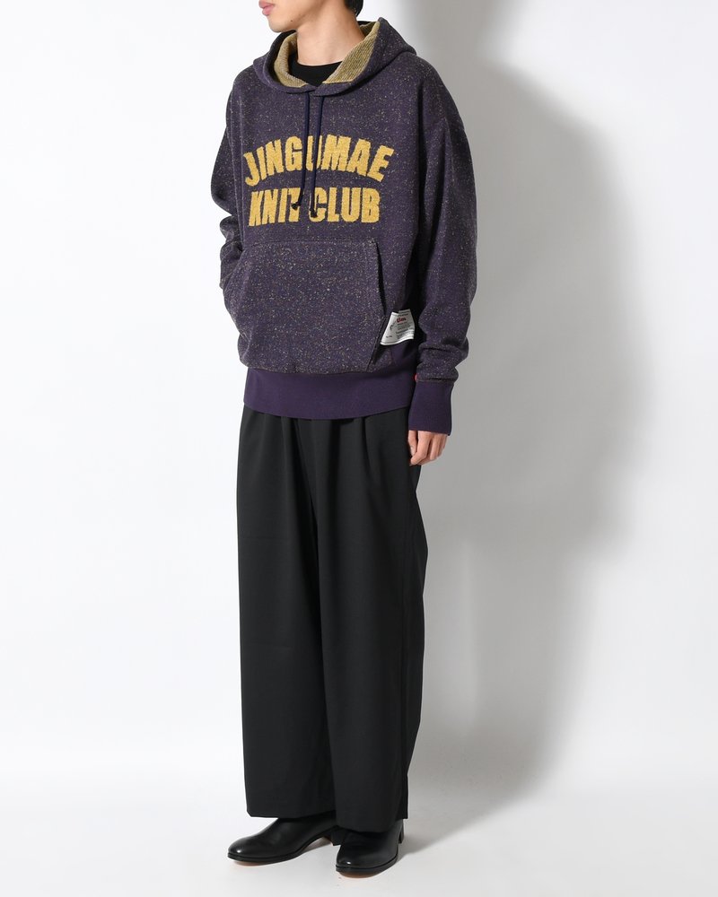 VINTAGE KNIT HOODIE -PURPLE-
