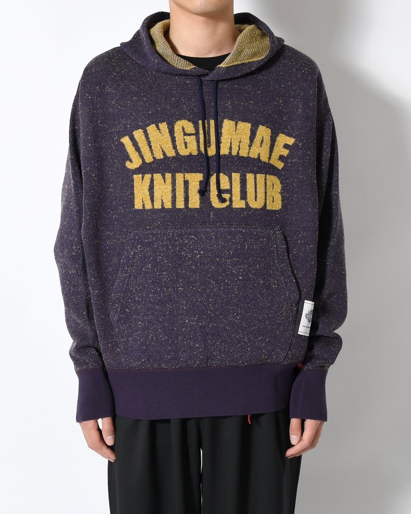 VINTAGE KNIT HOODIE -PURPLE-