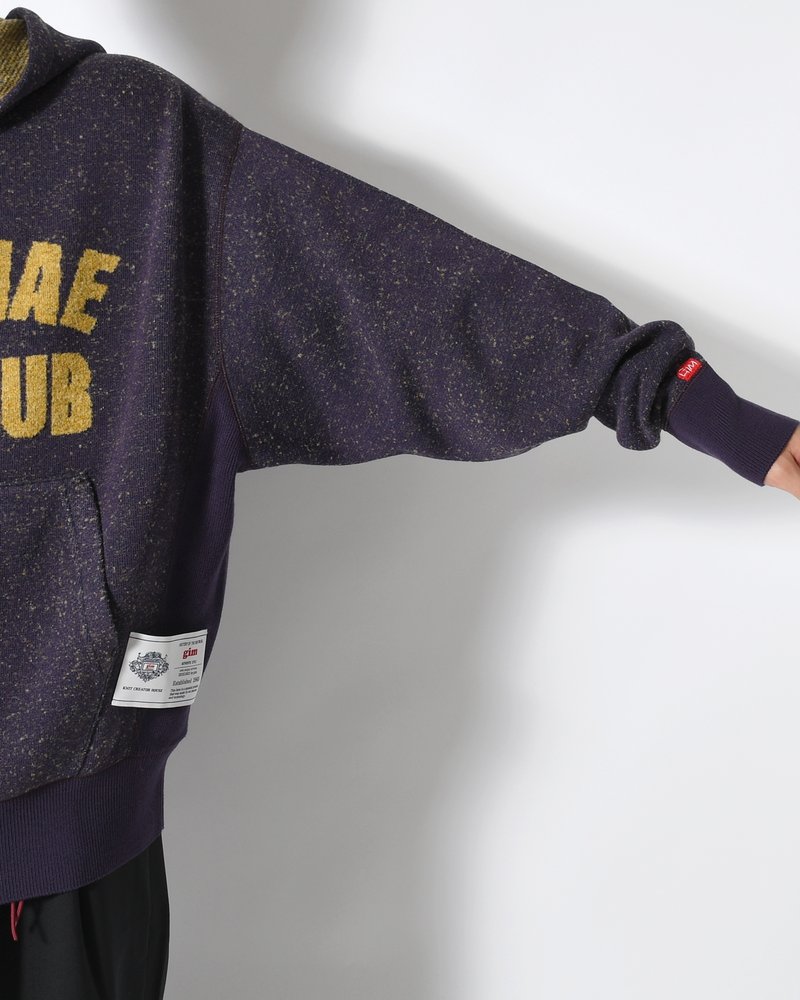 VINTAGE KNIT HOODIE -PURPLE-