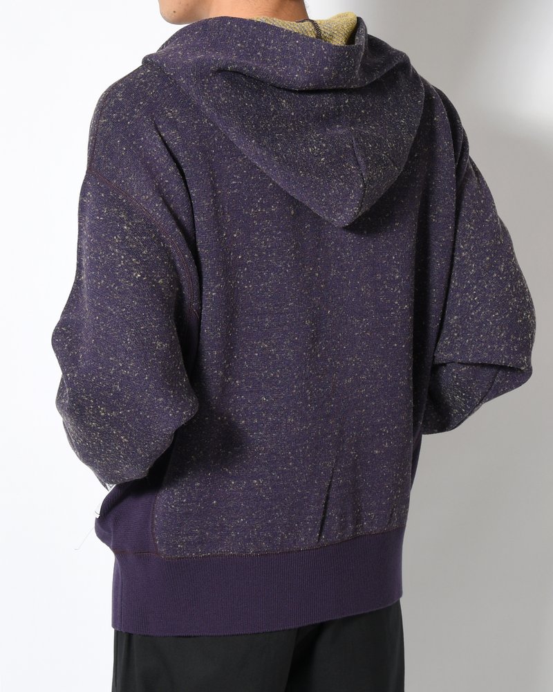 VINTAGE KNIT HOODIE -PURPLE-