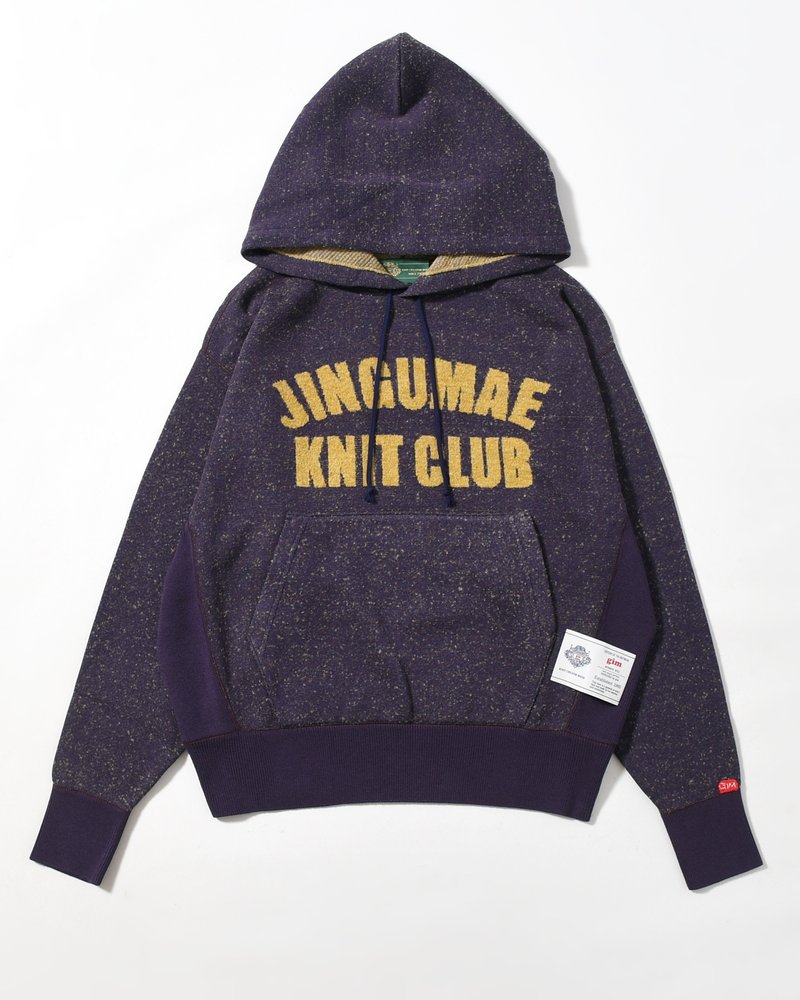 VINTAGE KNIT HOODIE -PURPLE-
