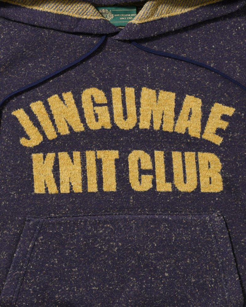 VINTAGE KNIT HOODIE -PURPLE-