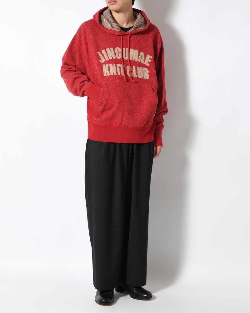 VINTAGE KNIT HOODIE -RED-