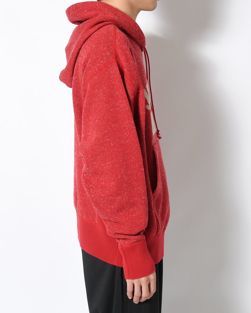 VINTAGE KNIT HOODIE -RED-