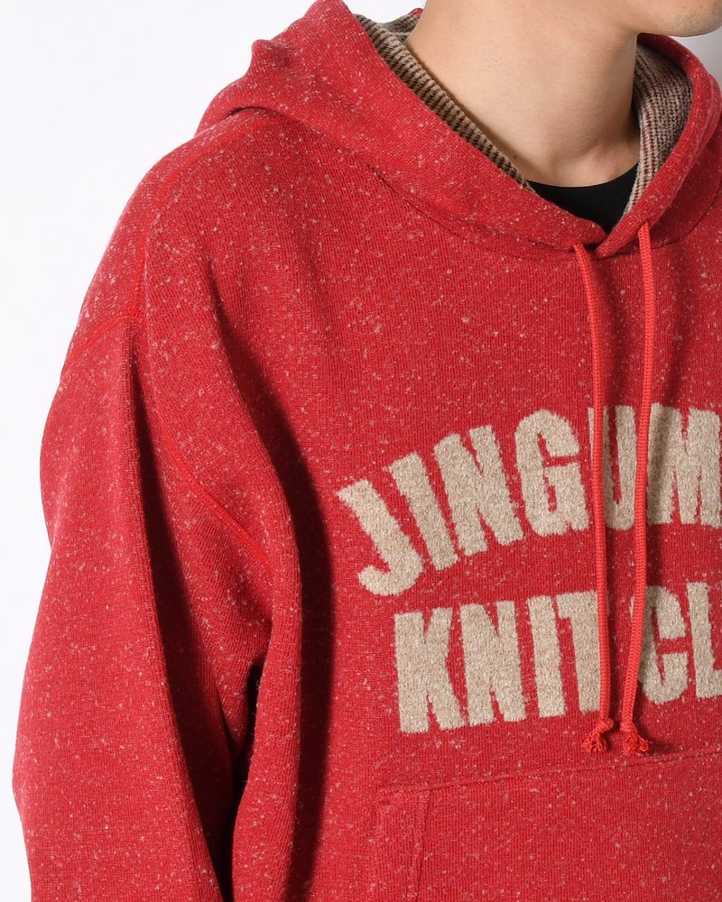 VINTAGE KNIT HOODIE -RED-