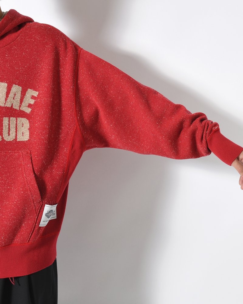 VINTAGE KNIT HOODIE -RED-