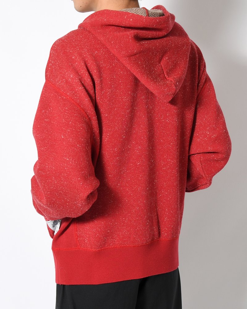 VINTAGE KNIT HOODIE -RED-