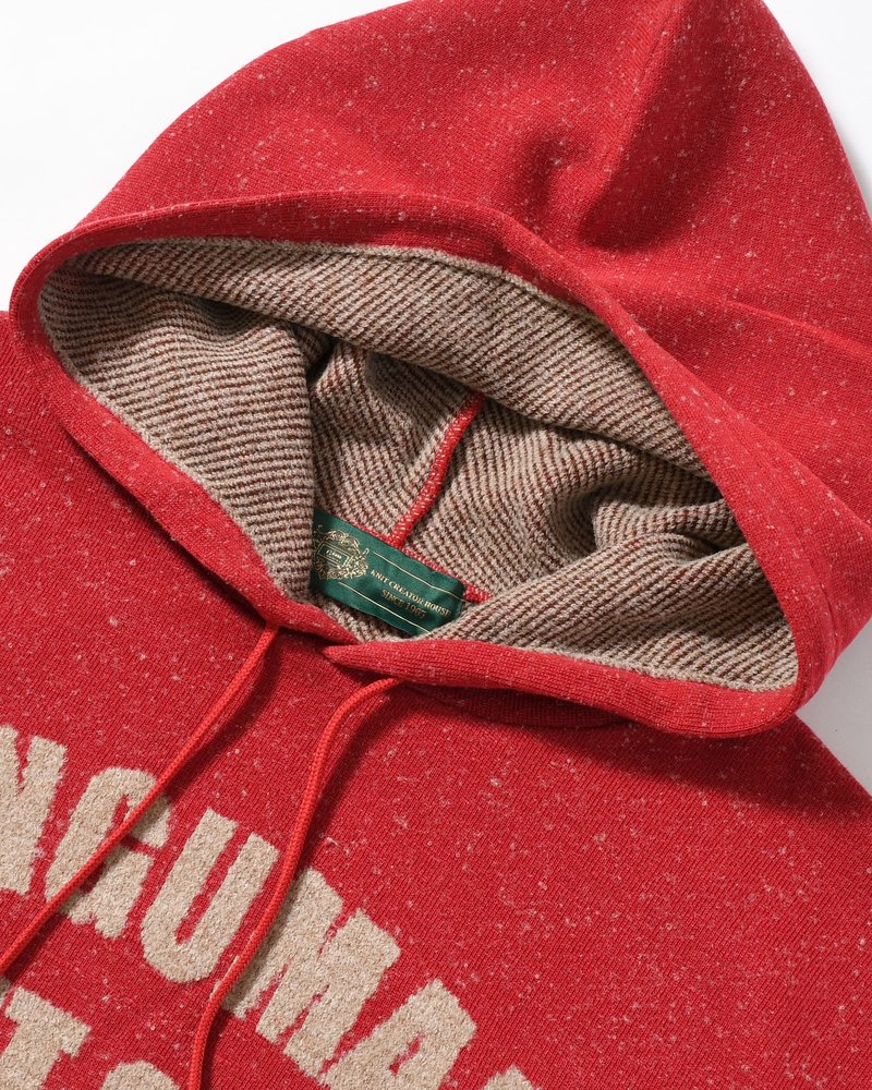 VINTAGE KNIT HOODIE -RED-