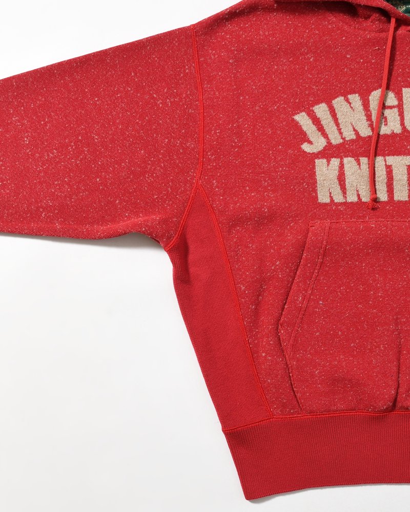 VINTAGE KNIT HOODIE -RED-