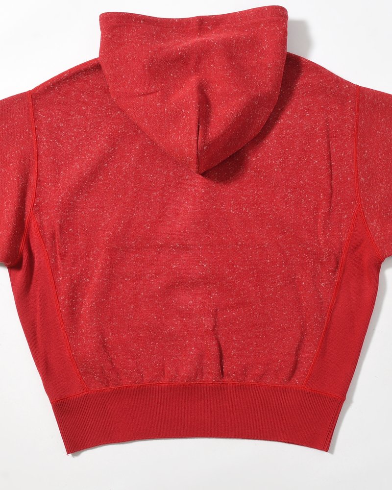 VINTAGE KNIT HOODIE -RED-