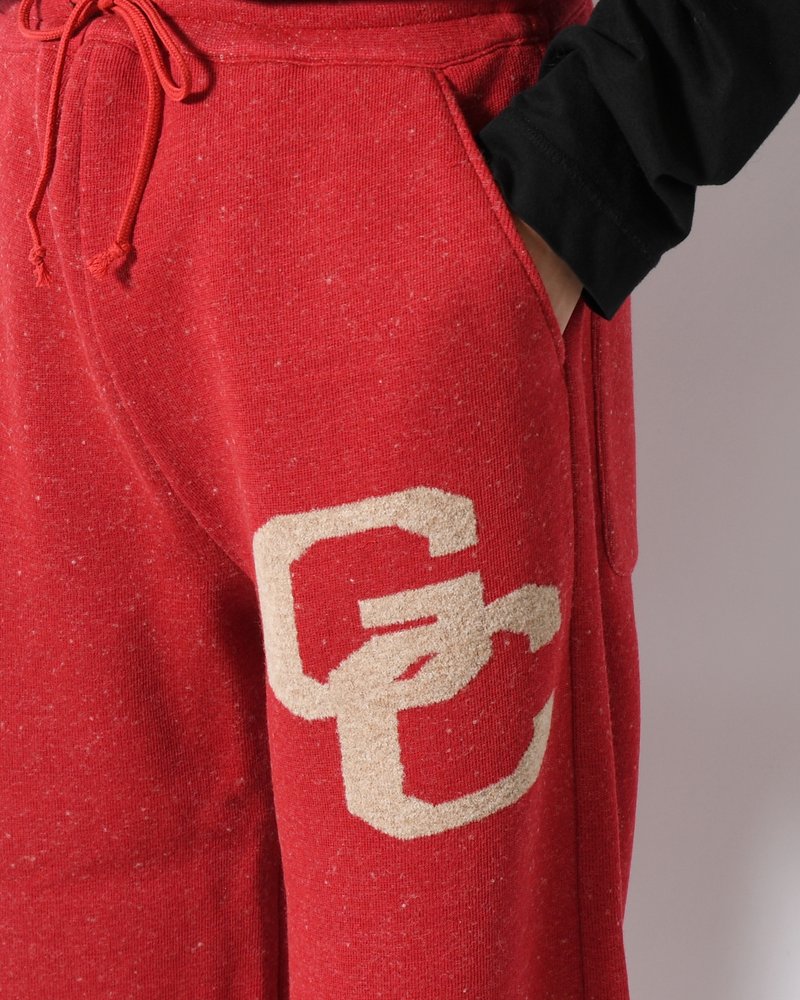 VINTAGE KNIT SWEATPANTS -RED-