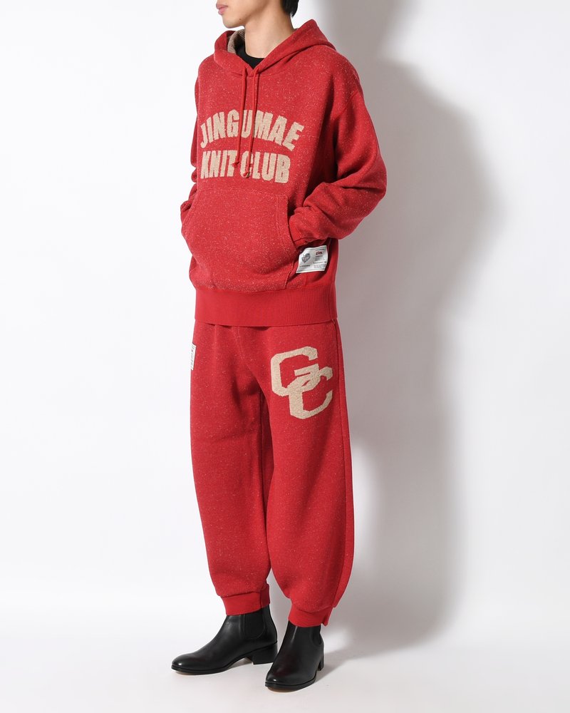 VINTAGE KNIT SWEATPANTS -RED-