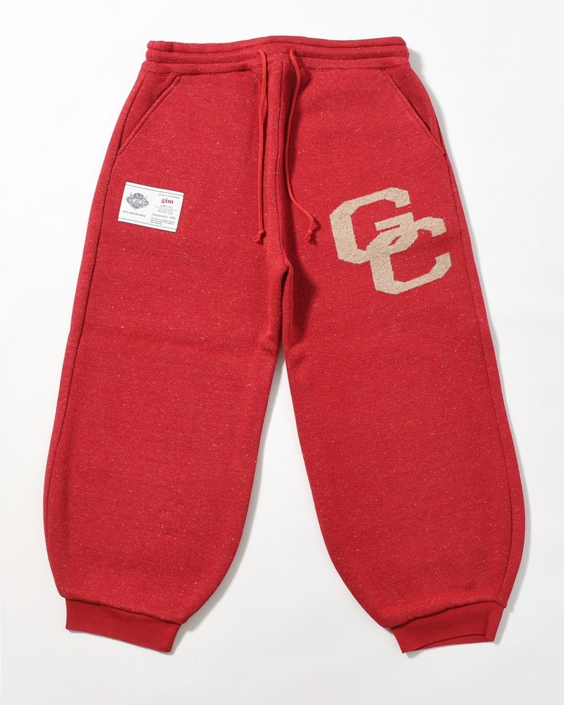 VINTAGE KNIT SWEATPANTS -RED-