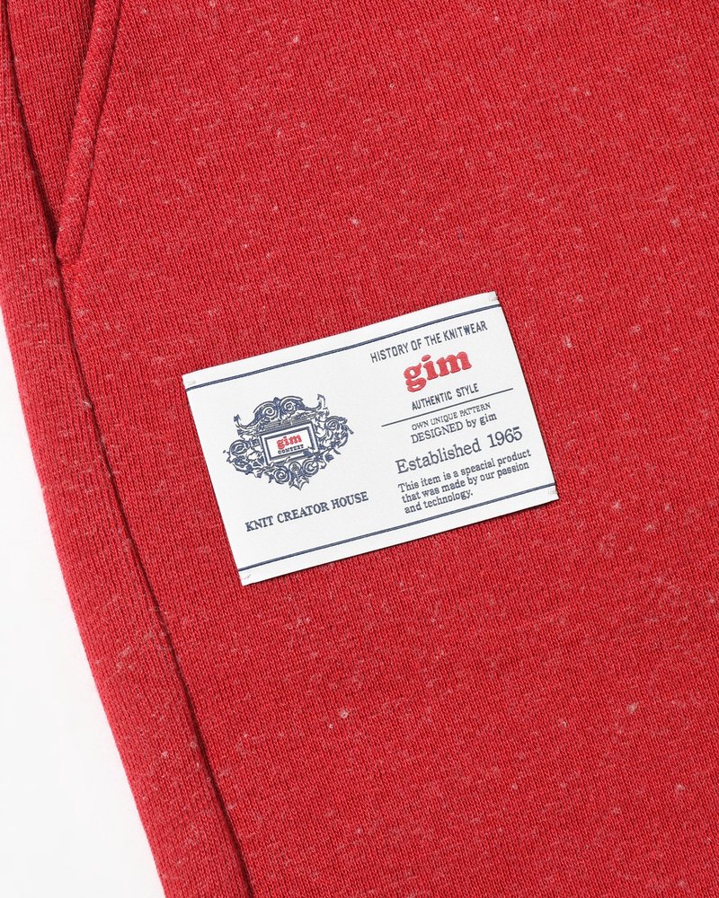 VINTAGE KNIT SWEATPANTS -RED-