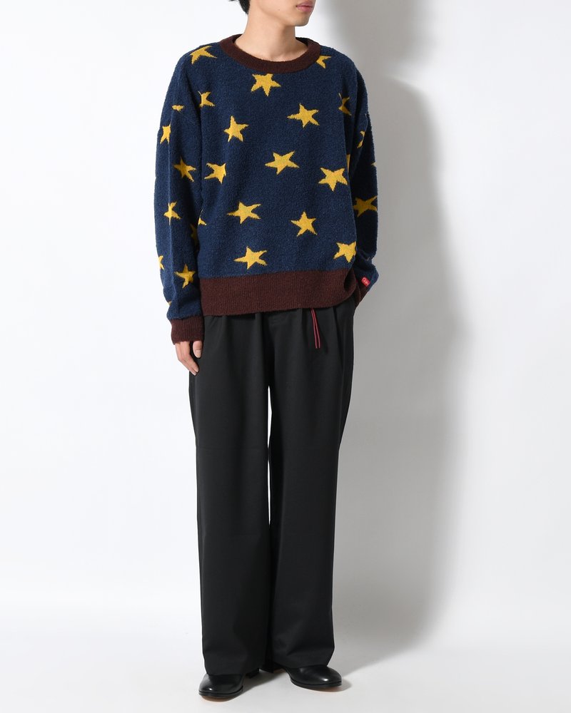 TOO MANY STARS SWEATER -NAVY-
