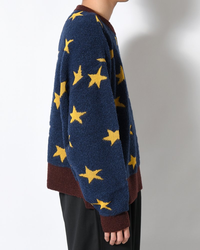 TOO MANY STARS SWEATER -NAVY-