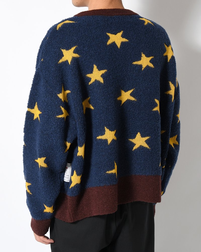TOO MANY STARS SWEATER -NAVY-