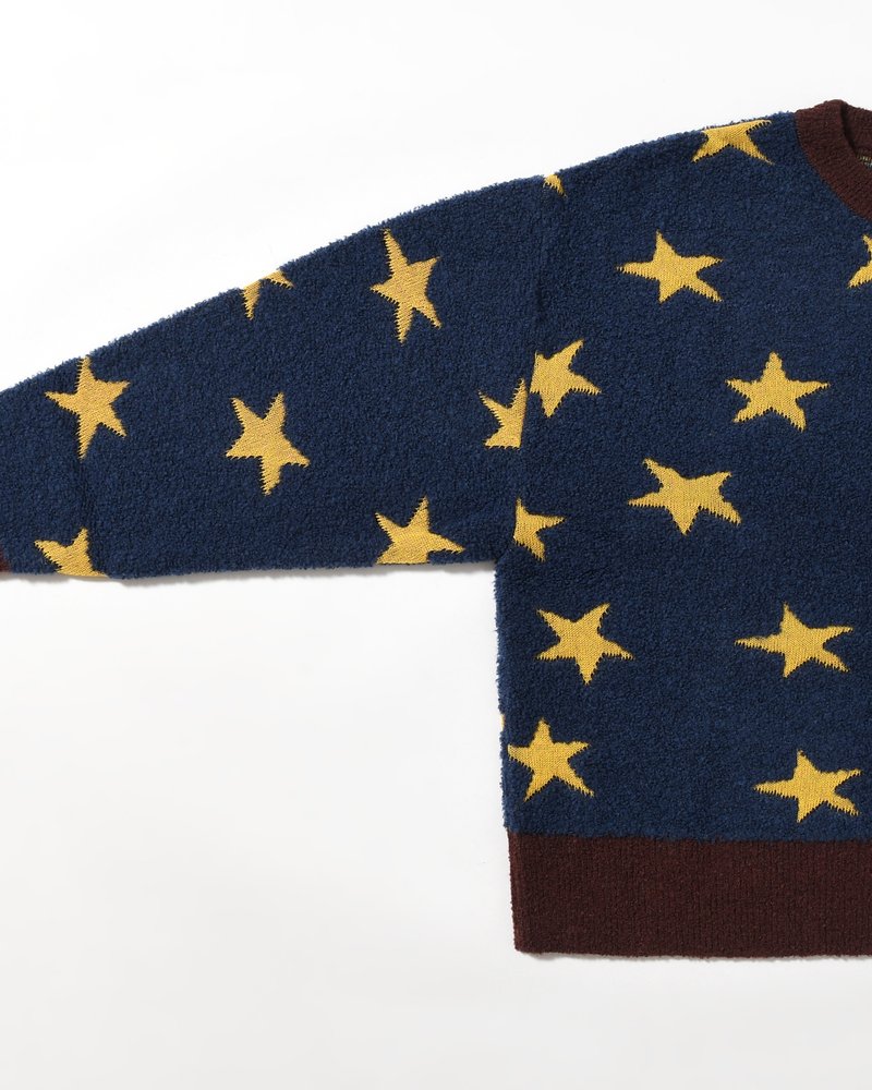TOO MANY STARS SWEATER -NAVY-