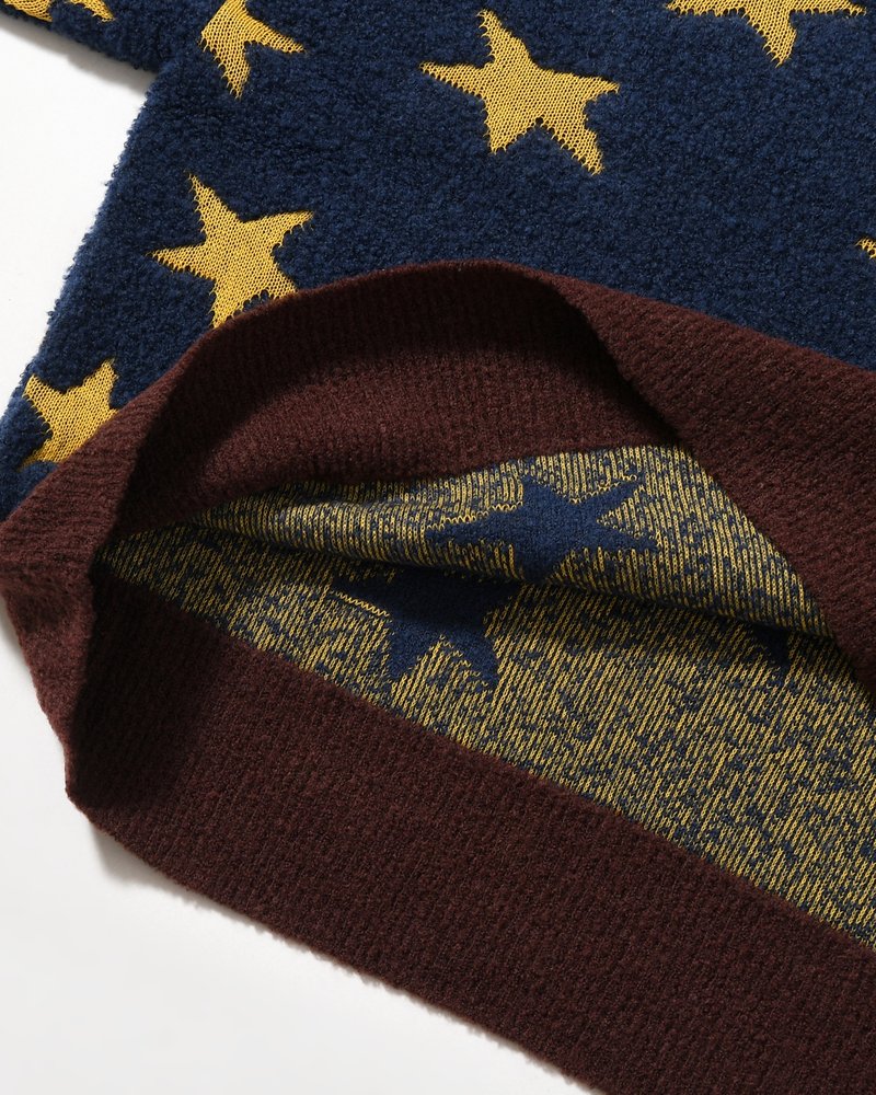 TOO MANY STARS SWEATER -NAVY-