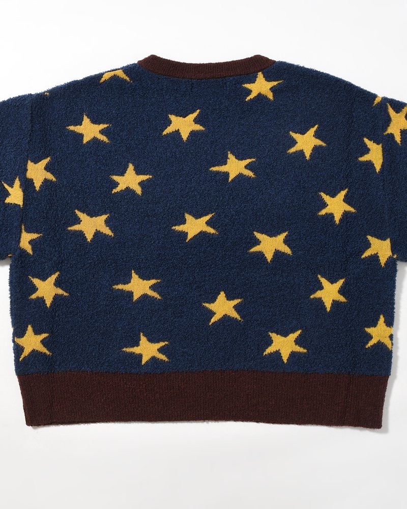 TOO MANY STARS SWEATER -NAVY-