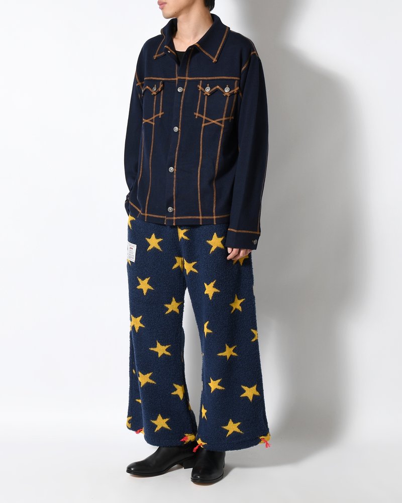 TOO MANY STARS PANTS -NAVY-