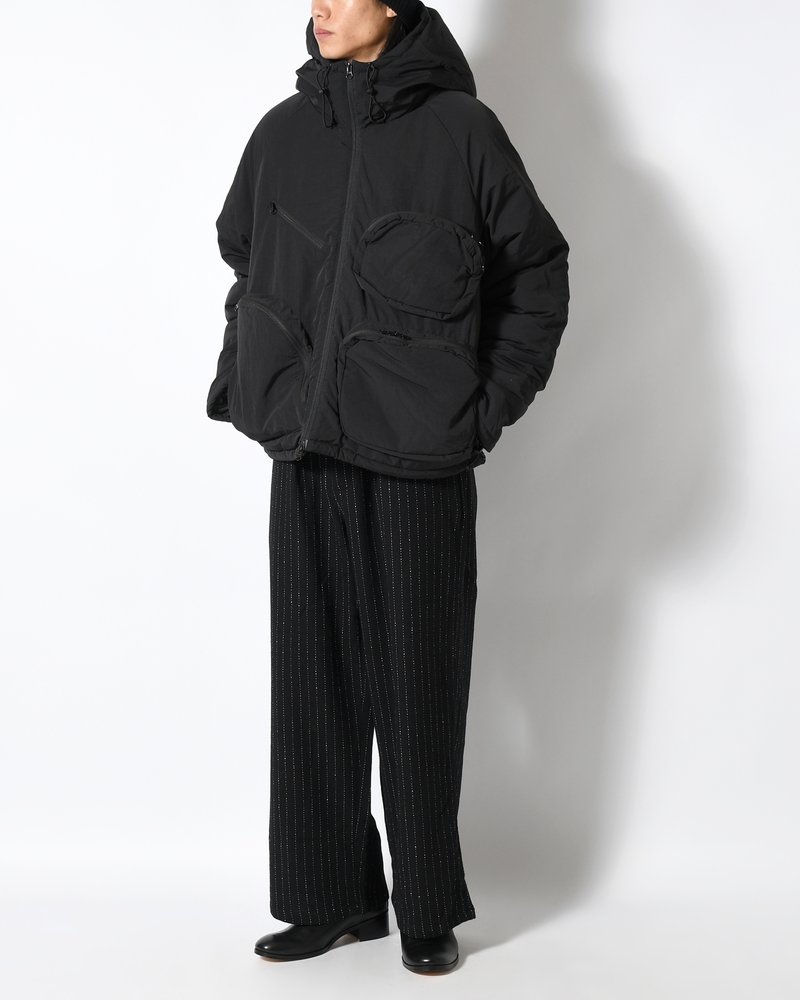 CPG MULTI POCKET PUFF JACKET -BLACK-