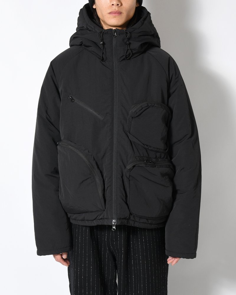 CPG MULTI POCKET PUFF JACKET -BLACK-