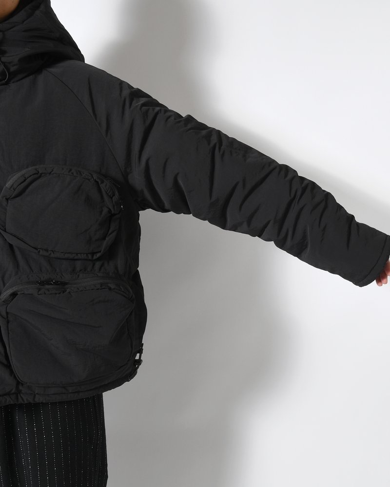CPG MULTI POCKET PUFF JACKET -BLACK-