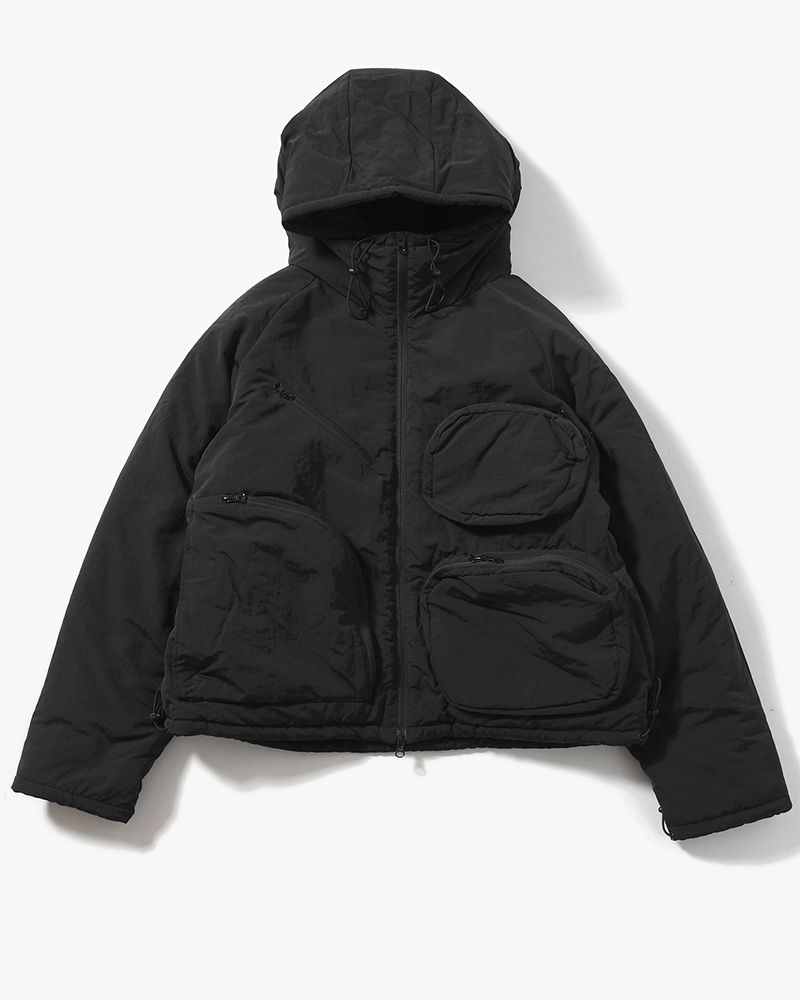 CPG MULTI POCKET PUFF JACKET -BLACK-