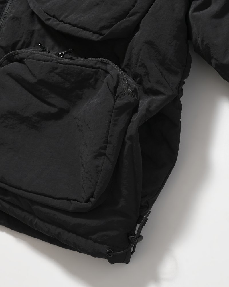 CPG MULTI POCKET PUFF JACKET -BLACK-