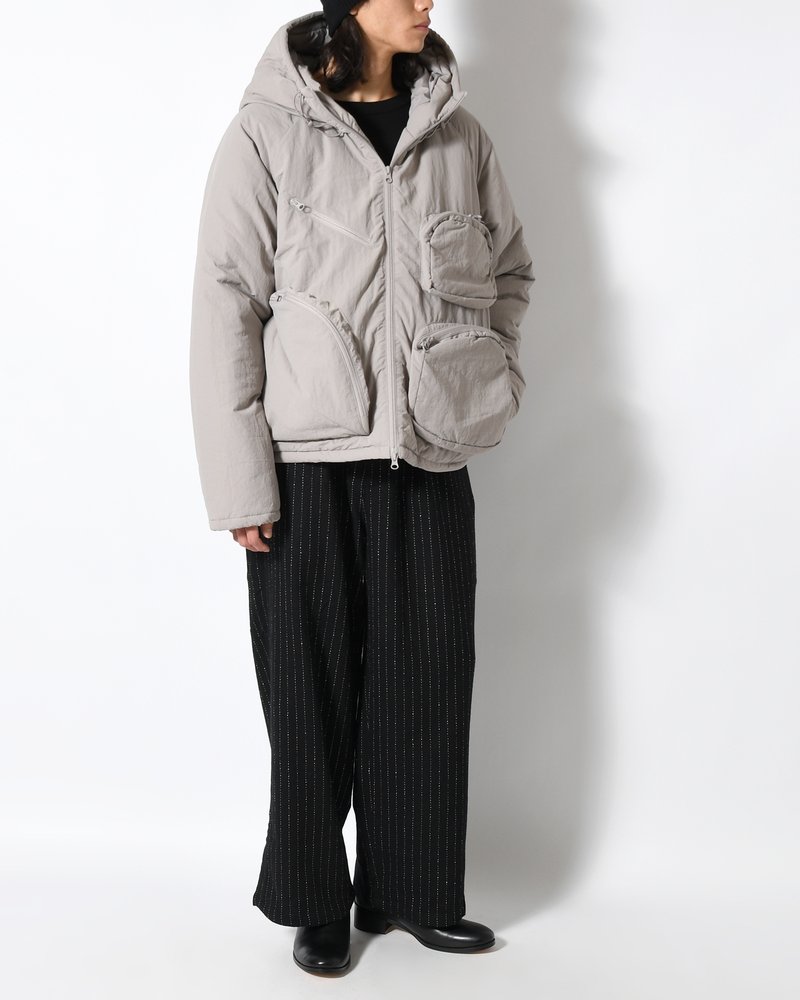 CPG MULTI POCKET PUFF JACKET -GRAY-