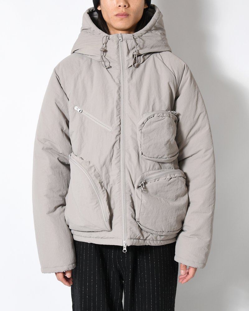 CPG MULTI POCKET PUFF JACKET -GRAY-