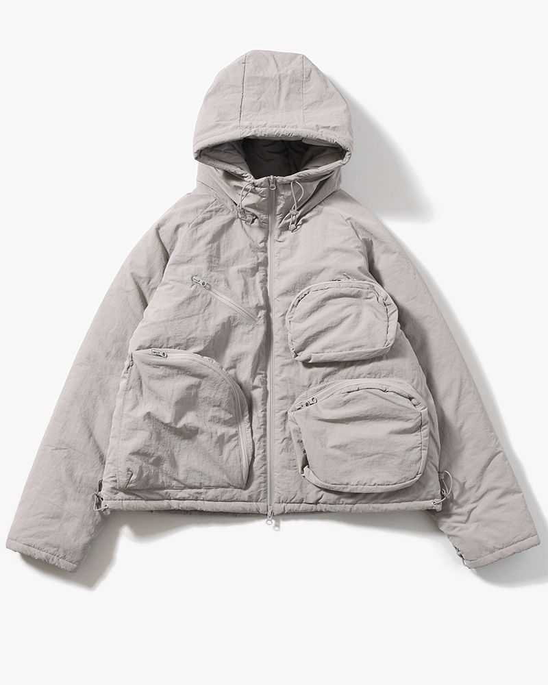 CPG MULTI POCKET PUFF JACKET -GRAY-