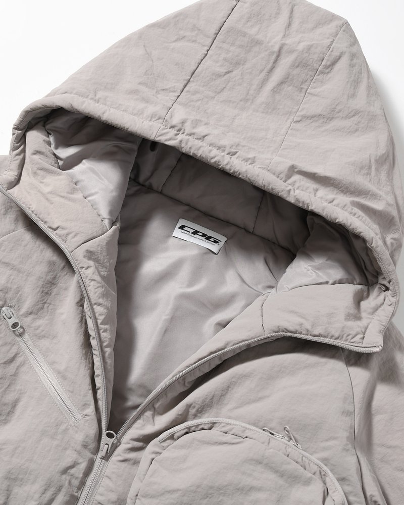 CPG MULTI POCKET PUFF JACKET -GRAY-