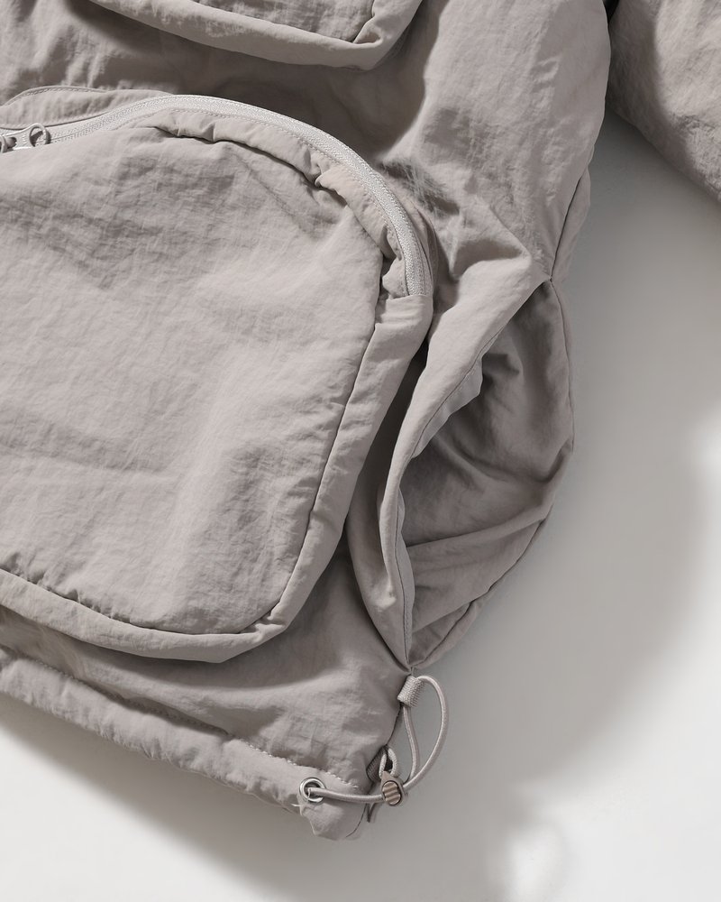CPG MULTI POCKET PUFF JACKET -GRAY-