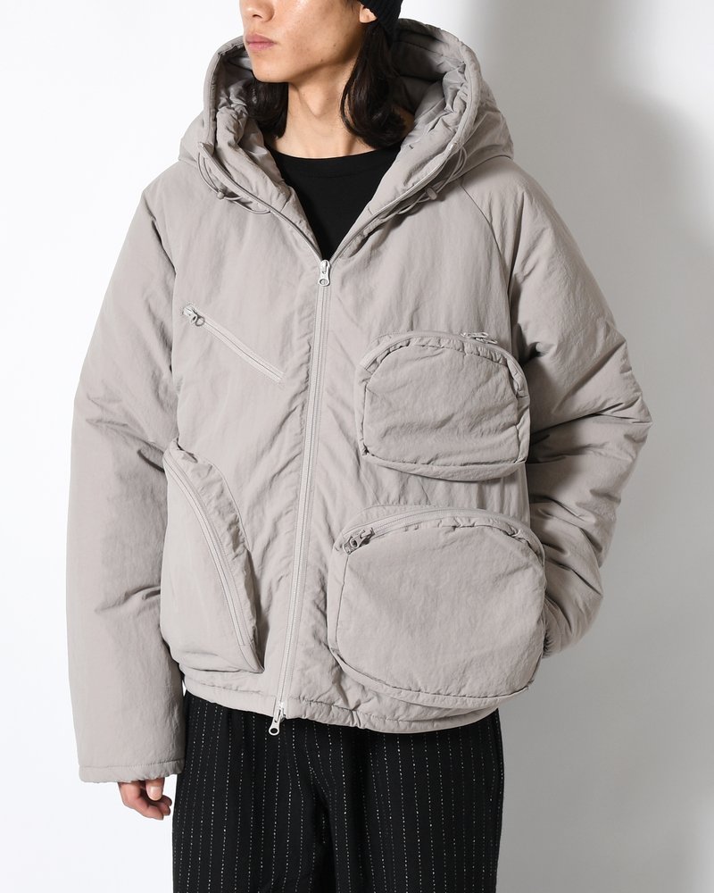 CPG MULTI POCKET PUFF JACKET -GRAY-