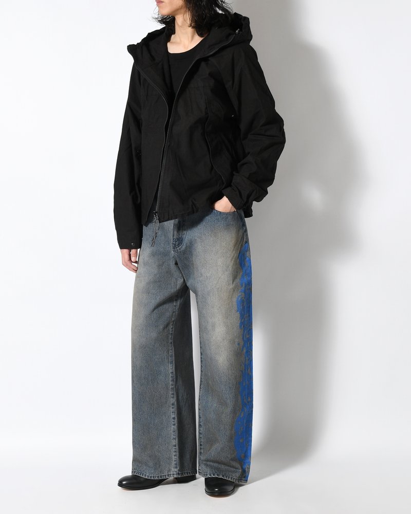 5POCKET DENIM BAGGY TROUSER -INDIGO-