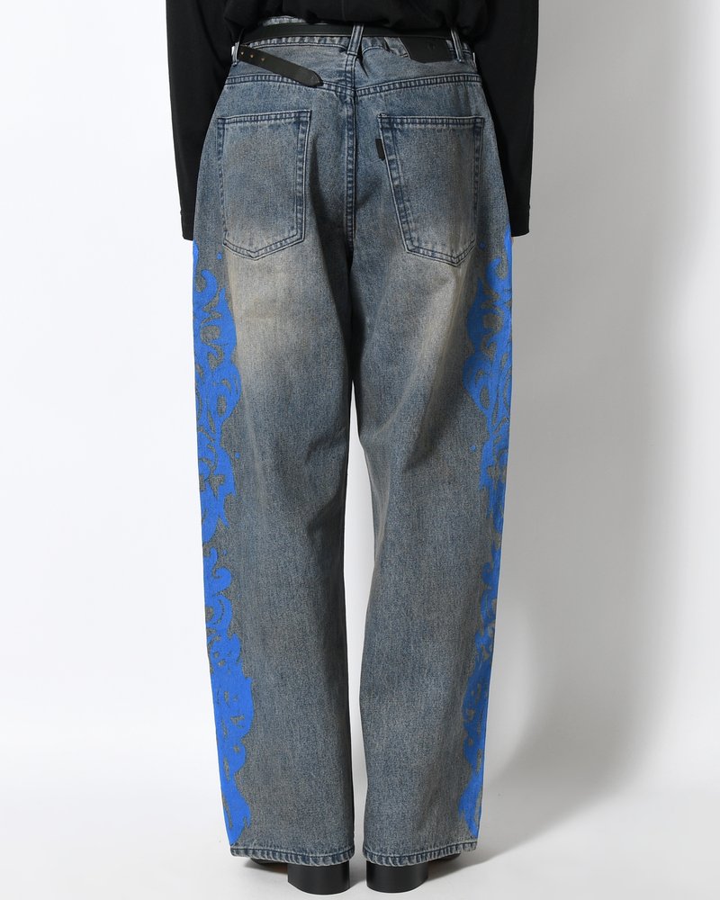5POCKET DENIM BAGGY TROUSER -INDIGO-