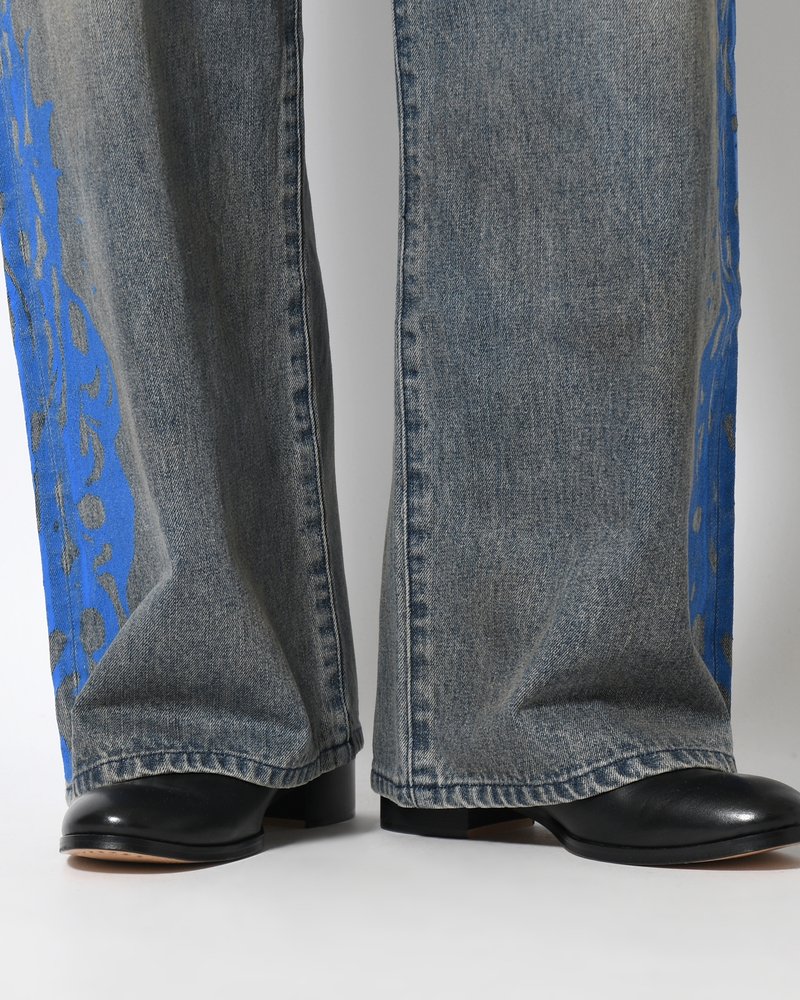 5POCKET DENIM BAGGY TROUSER -INDIGO-