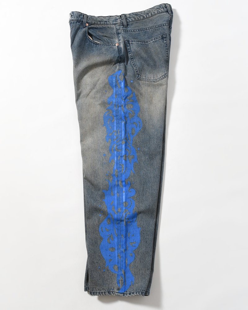 5POCKET DENIM BAGGY TROUSER -INDIGO-