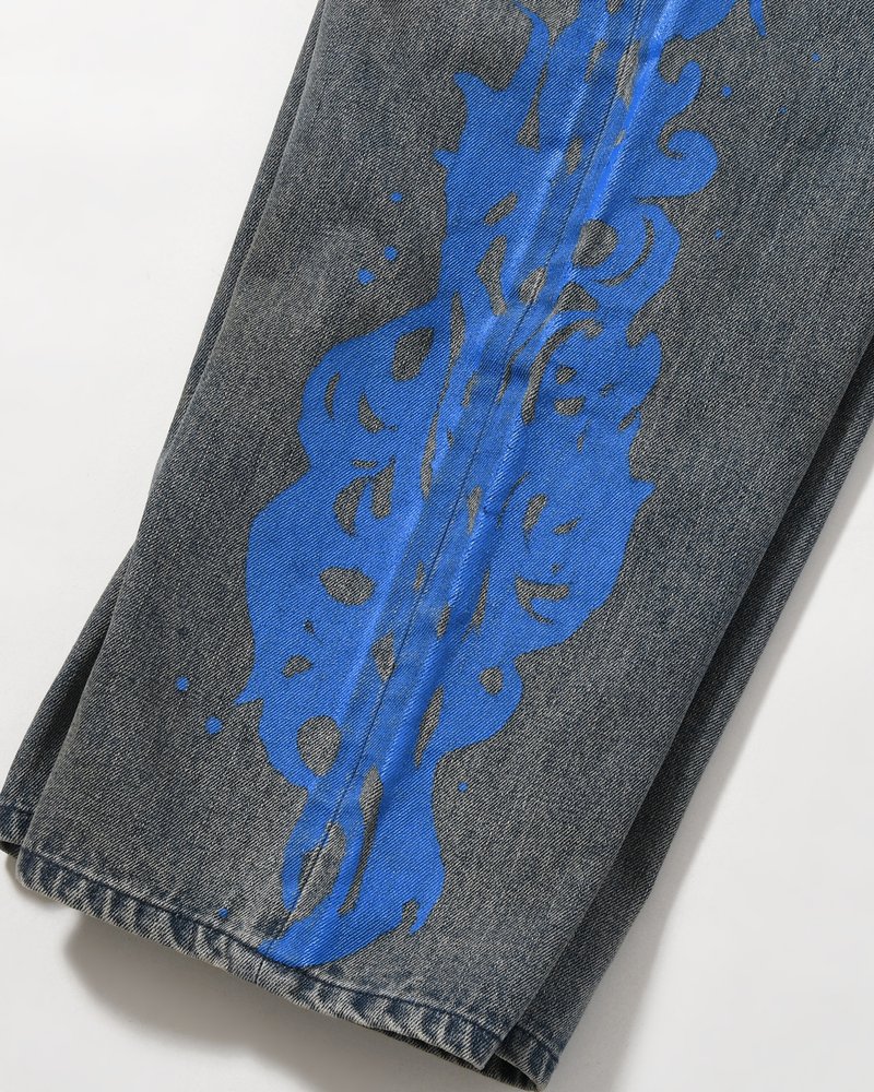 5POCKET DENIM BAGGY TROUSER -INDIGO-