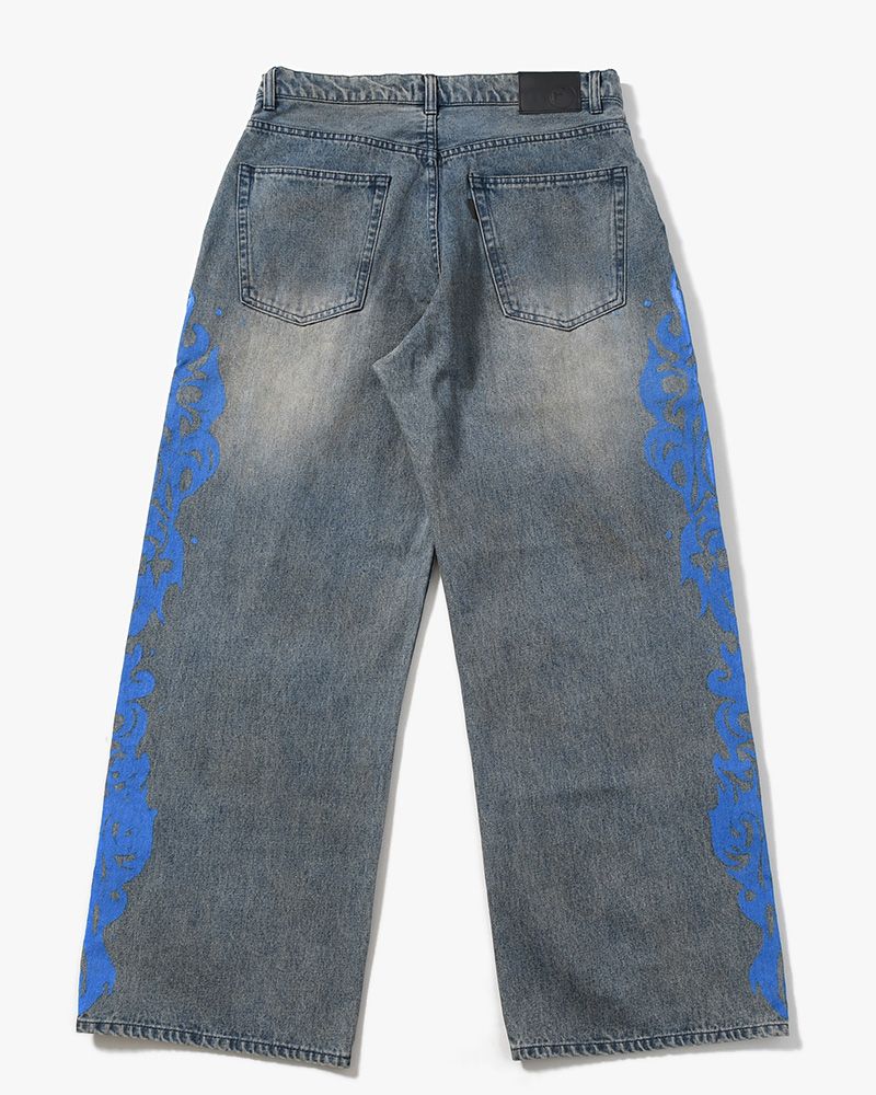 5POCKET DENIM BAGGY TROUSER -INDIGO-